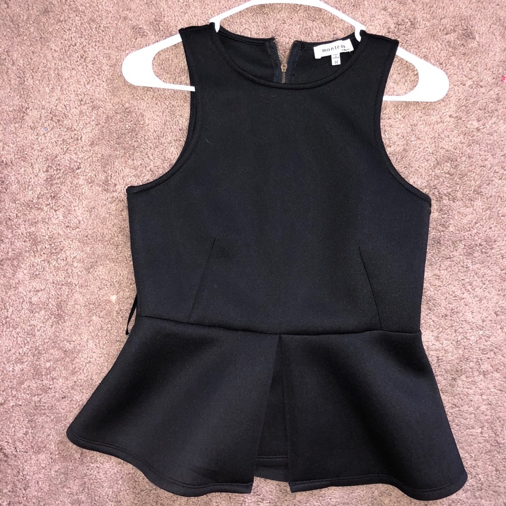 Black formal top
